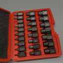 Mr.wintek 25-Piece 3/8" Drive Impact Bolt Extractor Set, 1/8" - 7/8", Hex Head Multi-Spline Easy Out Screw Extractor Set for Removing Broken Studs, Bolts, Screws, CR-MO Steel, with Heavy Duty Case