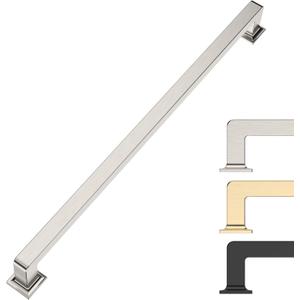 10 Pack 10 Inch Cabinet Handles Brushed Satin Nickel Cabinet Pulls Kitchen Cabinet Handles Kitchen Cabinet Hardware Kitchen Handles for Cabinets Cupboard Handles (10"/256MM Hole Center)