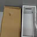 DRASTAR Magazine Holder, Bathroom Magazine Rack Floor, Wood Magazine Holder, Storage Holder for Book File Newspapers, Retro White