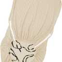 Wood Arm Chair Cover Elastic Chair Cover Stylish Widely Usage Washable Made of Polyester Spandex Jacquard Fabric Durable (Beige)