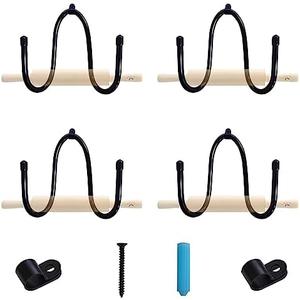 3 Pack Rolling Pin Holder with No-punch Screw Holder Display Rack Storage Organizers Wall Mount Hooks