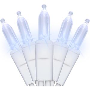 Soft Twinkle Christmas Lights White - 35 LED Cool White Slow Twinkling Lights String for Tree, Party, Wedding, Holiday, Indoor and Outdoor Use, UL Certified, Connectable, 11 Feet White Wire