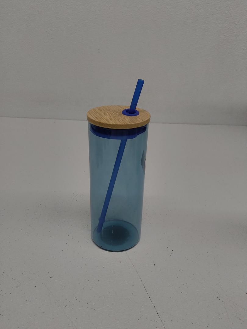Multi-function Glass Cup with Lid Transparent Juice Tumbler with Straw for Cold Beverages for Home Cafes and Parties