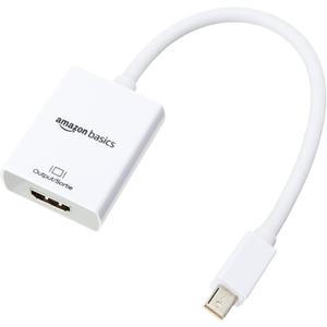 Amazon Basics Mini DisplayPort to HDMI Adapter, White (1-Pack)
