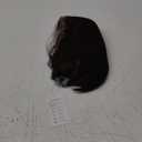 HAIRCUBE 13x6 HD Synthetic Lace Front Wig, 10 Inch Brown with Highlight Bob Wig Natural Density Hairline Straight Glueless Wig for Women Daily Use