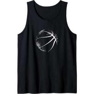 Basketball Silhouette Basketball Tank Top, Size M