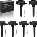 RANSOTO UF648 Ignition Coil Pack with Iridium Spark Plug 97390 Compatible with 3.6L Chrysler 200 300 Town & Country Dodge Challenger Charger Durango Grand Caravan RAM 1500 ProMaster Jeep Wrangler