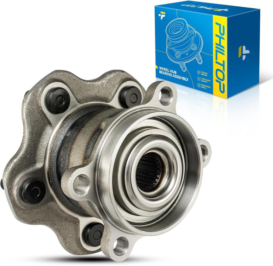 PHILTOP 512535 AWD Rear Wheel Hub Assembly Fit for Nissan Rogue 2014-2019, Nissan Rogue Sport 2017-2022, Rogue Select 2014-2015, Juke 2014-2017, 5 Lugs Wheel Hub Bearings No ABS