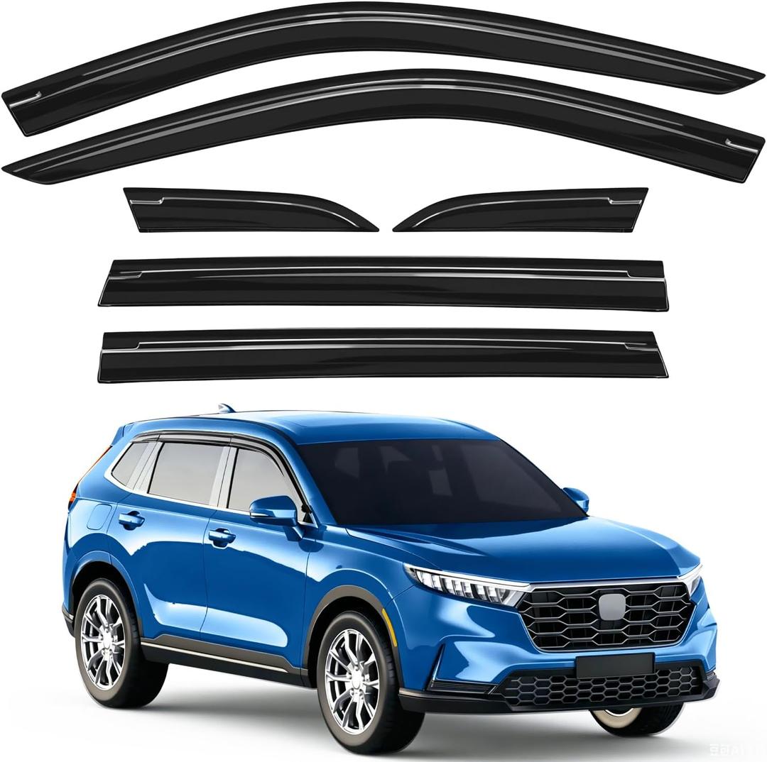 Tape-on Window Visors Rain Guards for Honda CR-V CRV 2023 2024 2025 2026