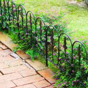 5Pack Decorative Garden Fence Metal Fence Border 18" H x 20" W Fence Panels No Dig Fence Landscape Fencing for Flower Bed Yard Dogs Animal Barrier