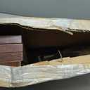 22 Inch Corner Shelf Wall Mounted, Corner Floating Shelves for Wall, Set of 4 Dark Brown