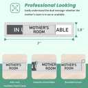 2 x In Use Available Privacy,Vacant Occupied Slider Door Indicator for Mother's Room,In Use Stainless Steel Privacy Sliding Door for Office, Do Not Disturb for Wellness Room, Office,Business-7"x1.5"