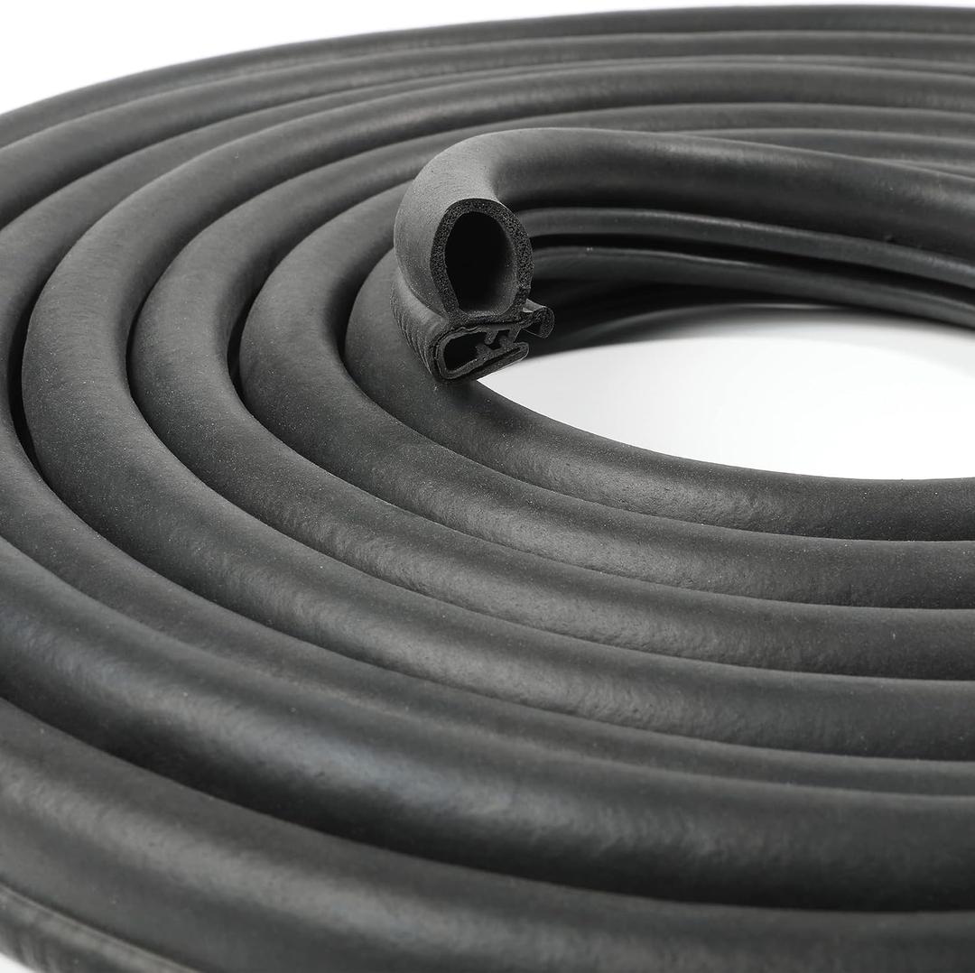 Rubber Edge Trim,Car Weather Striping,Door Rubber Seal Strip Trim Seal,Automotive Weather Stripping Edge Guard for Cars, Boats, RVs, Trucks, and Home Applications (30FT)