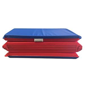 KinderMat, 1.5 Inch Thick, 4-Section Rest Mat, Red/Blue, Great for School, Daycare, Travel, and Home, 100% Made in The USA