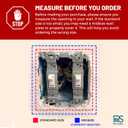 Rio Salto BRASS Metal Gold Toggle Light Switch Covers MID-SIZE Wall Plate Single Togle Switch Wallplate Decorative Wall Switch Plate Covers Brushed Brass Modern Linear (1-Gang Toggle 1-Pack)