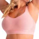 SHAPERMINT Wireless Bras for Women No Underwire  Small to Plus Size Bralettes with Support and Natural Lift (2XL: 36G, 38DD/EG, 40DDD/E, 42CD, 44CD, Rose Tan, Fixed Straps)
