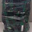 Latuza Women's Petite Cotton Flannel Pajama Set Petite Size Button Up PJs (Navy & Green) L