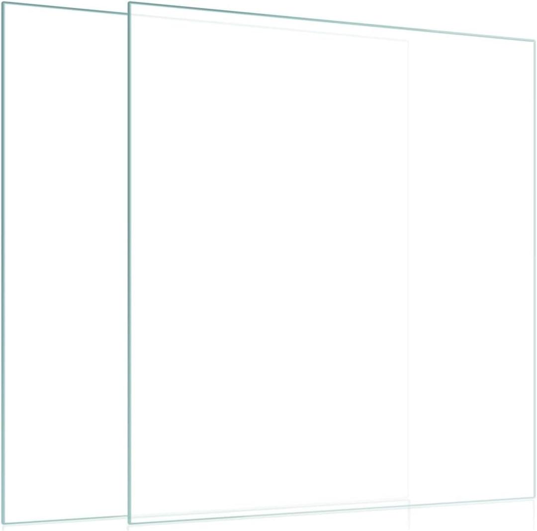Egofine 8x8 Heat-Strengthened Glass Replacement 2 Pack, for 8 by 8 Photo Frame
