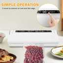 Vacuum Sealer Machine for Food,Compact Vacuum Sealer for Food, Digital Timer, Moist/Dry, with 20 Vacuum Bags