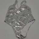 Women Shiny Swimsuis Bikini Bathing Suit, Size L