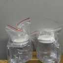 Eaasty 6 Pcs Adult Sippy Cup for Elderly, 10 oz Plastic Spill Proof Cups with 2 Handles for Adult Elderly Care Hospital Drinking Mug Easy to Grasp Handles for Hot and Cold Beverages (White) (Clear)