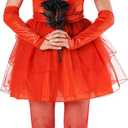 Morph Red Bride Costume Gothic Wedding Dress Halloween Costume for Women - Elegant Red Design (Large)