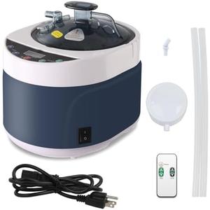 Sauna Steamer, Portable Steam Generator with Remote Control, 4 Liters Stainless Steel Sauna Steamer Pot, Sauna Steam Machine with Timer Display, 1500W Home SPA Fumigation Sauna Steam Machine