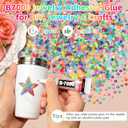 2 x 5000Pcs 4mm Rhinestones Bedazzling Kit with Tools, Colorful Jelly Resin Rhinestones for Bedazzling, Flatback Resin Gems for Crafts, Bedazzler Kit for Clothing Shoes DIY Face Makeup Tumblers