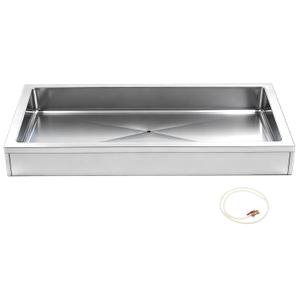 Large Ice Food Buffet Server, 48" L x 24" w x 8" h Cold Commercial Stainless Steel Buffet Tray with Cooling, Insulated Chilled Serving Tray for Food, Seafood, Fruit Display