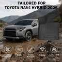 All Weather Floor Mats & Cargo Liner Set for Toyota RAV4 Hybrid 2026(Not for Limited with Subwoofer), TPE Custom Fit Floor Liners with Cargo Mat & Backrest Cover, Full Coverage Interior Protection
