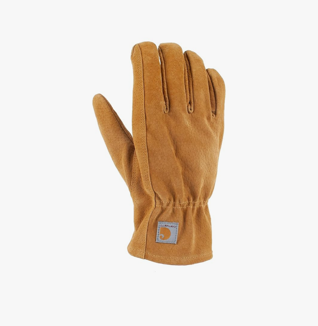 Carhartt Men's GW0868M Leather Open Cuff Glove L