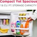 Frigidaire EFR176 1.6 cu. ft. Retro Bar Fridge with Side Bottle Opener (Moonbeam)