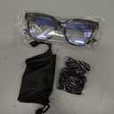miyya Blue Light Glasses for Women & Men Oversized UV & Blue Light Blocker Chunky Frames, Stylish Eyewear Accessories