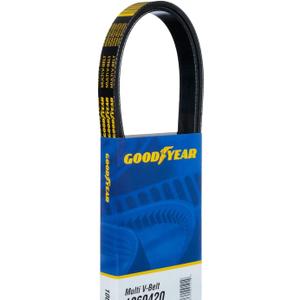 Goodyear Belts 1060505 Serpentine Belt, 6-Rib, 50.5" Length for 1979-2016 for 1979-1996 Ford & 2011-2016 Hyundai Goodyear Belts 1060505 Serpentine Belt, 6-Rib, 50.5" Length for 1979-2016 for 1979-1996 Ford & 2011-2016 Hyundai