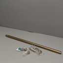 Ivilon Drapery Window Curtain Rod - End Cap Style Design 1 Inch Pole. 28 to 48 Inch Color Warm Gold