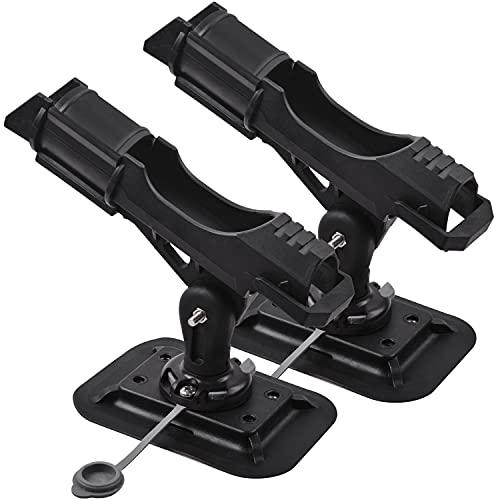 Fishing Rod Holders for Boat Adjustable Fishing Pole Holder with Large Clamp Folding Rod Racks Holder (2pcs 70 Rod Holder)