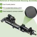WMPHE Engine Coolant Thermostat Housing Assembly Replacement for 256203CAA0 Compatible with 2010-2019 Kia Cadenza Sorento Sedona Hyudai Azera Sant FE XL