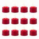 Pack of 12 Flameless LED Tealights Candle, Battery Operated LED Tealights Candles for Party,Events,Wedding use (Red), S1012R