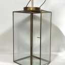HD 21" Glass Gold Lantern
