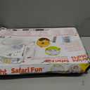 Bright Starts Baby Bouncer Soothing Vibrations Infant Seat - Removable -Toy Bar, Nonslip Feet, 0-6 Months Up to 20 lbs (Safari Fun)