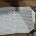 24x8 Steel Return Air Grille, HVAC Vent Cover, 0.7cm Overall Depth, 24''Wx8''H [Duct Opening]