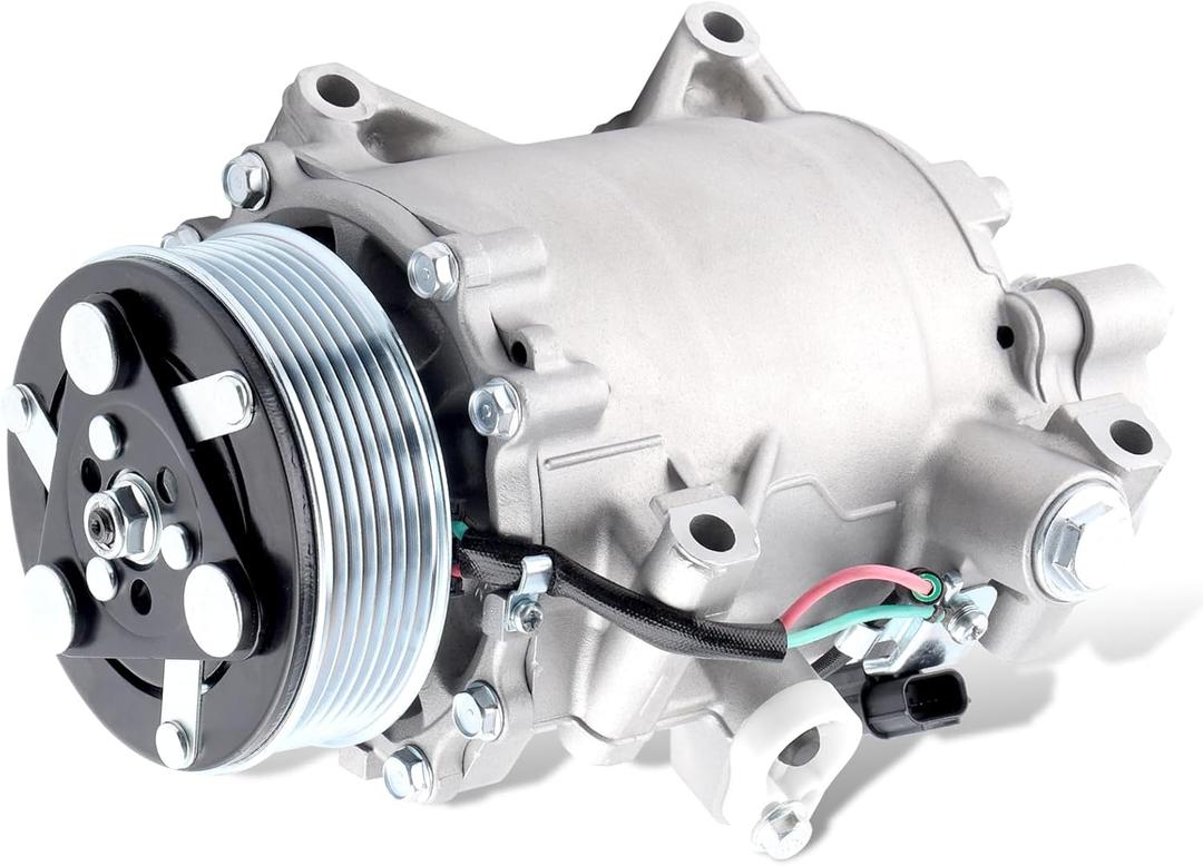 A/C Compressor Fit for Honda CRV 07-14, Civic 12-14, Acura RDX 07-12 2.3L 2.4L CO 4920 Automotive Replacement AC Compressor with Clutch 38810 RZ01, 38900R5AA02