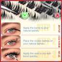Fairy Lash Clusters with Spikes Eyelash Extensions Wispy Manga Lashes Individual Lashes Extension 8-14mm DIY Soft Eyelash Clusters 144Pcs Lash Clusters Kit DIY at Home by FANXITON, Manga Lash Clusters-A