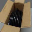 12 Gauge 50 FT Heavy Duty Outdoor Extension Cord Waterproof with Lighted End,Black 12 Gauge Extension Cord Flexible and Cold Resistant 3 Prong Grounded Plug,15Amp 1875W SJTW ETL Listed