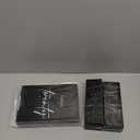 UNIQOOO Black Wedding Double Sided Table Numbers with Stands 1-20 set, 5x7'' Acrylic Signs with Holders and Printed Calligraphy, Seat Display Wedding Decor Perfect for Centerpiece, Reception