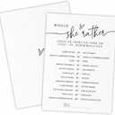 6 x TPYEN Would She Rather Game Cards for Bridal Shower - 30 Minimalist Wedding & Engagement Party Games, Modern Bridal Shower Party Favor & Decorations - A04