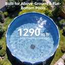 (2026 New) Pondee X2 Robotic Pool Vacuum, Cordless Pool Cleaner with 200-Min Runtime, Auto-Parking, 3.3h Fast Charging, for Above-Ground & Flat-Bottom Inground Pools up to 1290 sq.ft, Blue