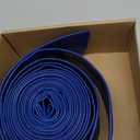 2 inches x 25 FT Heavy-Duty PVC Swimming Pool Backwash Hose, Reinforced Discharge Hose with Clamp for Swimming Pools, Blue