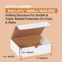 BOX USA Shipping Boxes Small 9'L x 6.5'W x 2.75'H, 50-Pack | Corrugated Cardboard Box for Packing, Moving and Storage