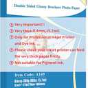 Uinkit 100 Sheets 8.5x11 Letter Size Thick Heavyweight Photo Paper Double Sided Glossy Cardstock 80LB 300Gsm 15.7Mil Brochure, Only for professional Inkjet Printer and Dye Ink